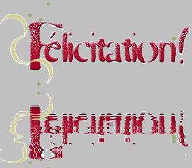 Gif animé félicitations reflet